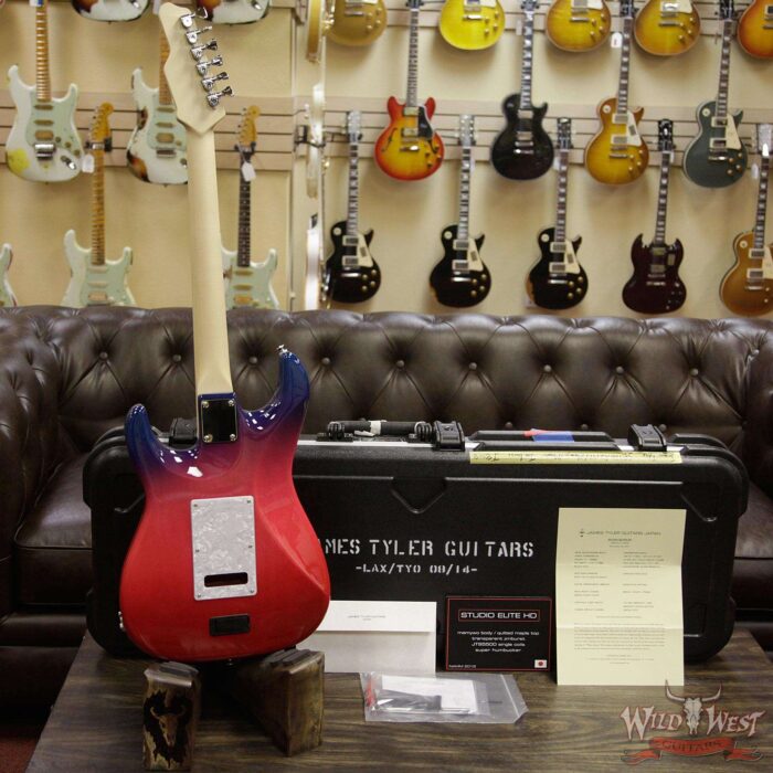 James Tyler 2018 NAMM Studio Elite HD w/ Midboost Preamp HSS Quilt Maple Top Transparent Jimburst - Image 11