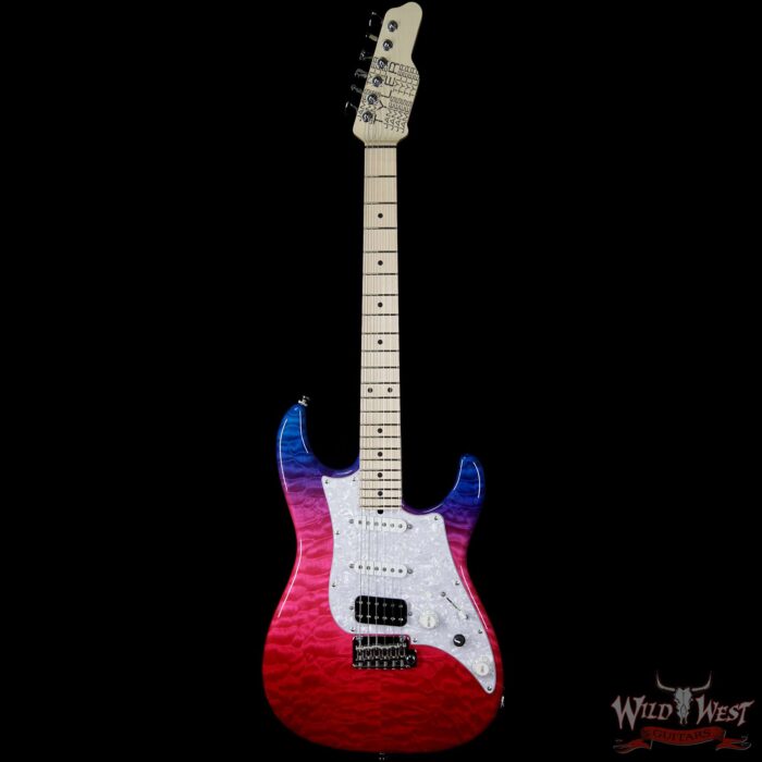 James Tyler 2018 NAMM Studio Elite HD w/ Midboost Preamp HSS Quilt Maple Top Transparent Jimburst - Image 3