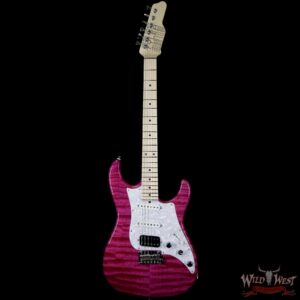 James Tyler 2018 NAMM Studio Elite HD w/ Midboost Preamp HSS Quilt Maple Top Transparent Purple - Image 4