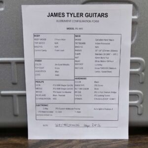 James Tyler JTG MK1 HSS Alder Body Maple Neck with Rosewood Fingerboard Jimburst 7.95 lbs - Image 13