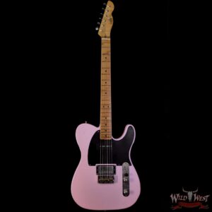 LsL T-Bone One Alder Body with Roasted Maple Neck P90 and Humbucker Light Aging Ice Pink - Image 3