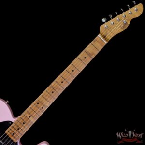 LsL T-Bone One Alder Body with Roasted Maple Neck P90 and Humbucker Light Aging Ice Pink - Image 4