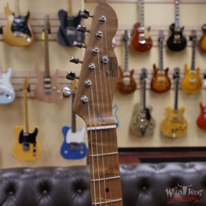 LsL T-Bone One Alder Body with Roasted Maple Neck P90 and Humbucker Light Aging Ice Pink - Image 7