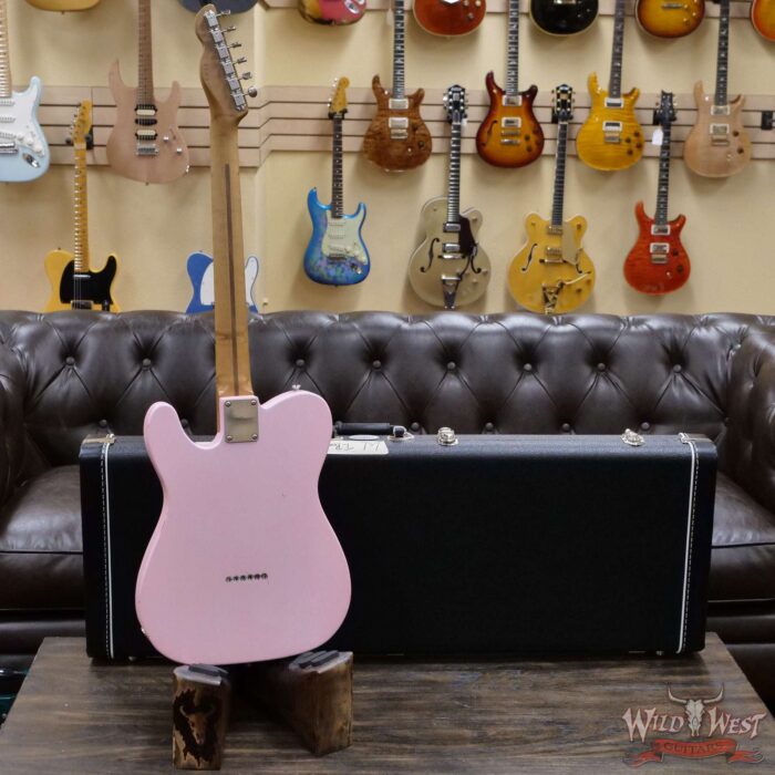 LsL T-Bone One Alder Body with Roasted Maple Neck P90 and Humbucker Light Aging Ice Pink - Image 9