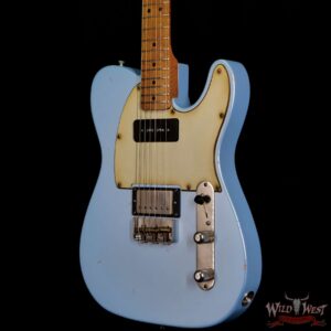 LsL T-Bone One Alder Body with Roasted Maple Neck P90 and Humbucker Light Aging Desoto Pearl - Image 2