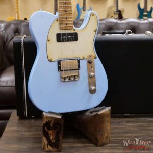 LsL T-Bone One Alder Body with Roasted Maple Neck P90 and Humbucker Light Aging Desoto Pearl - Image 8
