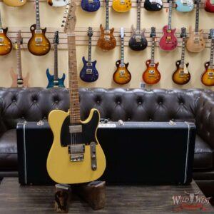 LsL T-Bone One Alder Body Roasted Flame Maple Neck Double Humbucker HH Medium Aging Butterscotch - Image 6