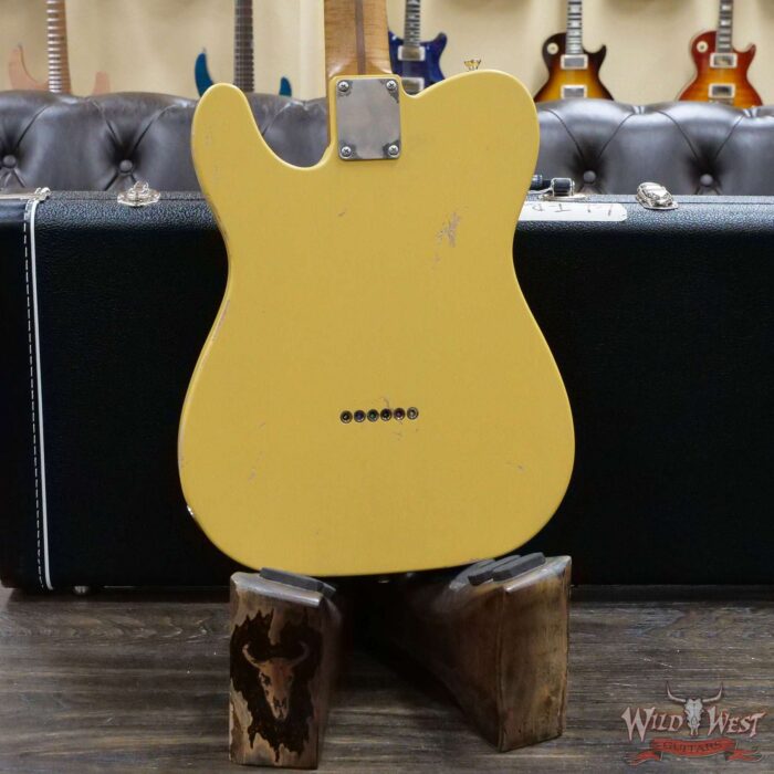 LsL T-Bone One Alder Body Roasted Flame Maple Neck Double Humbucker HH Medium Aging Butterscotch - Image 11