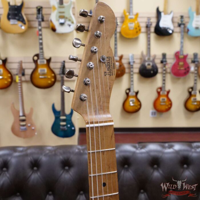 LsL T-Bone One Alder Body Roasted Birdseye Maple Neck Double Humbucker HH Medium Aging Surf Green - Image 7