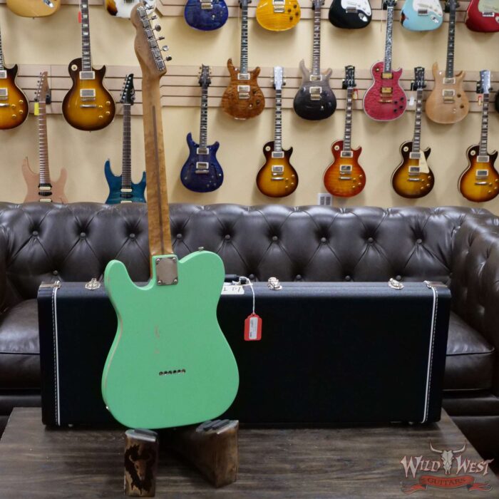 LsL T-Bone One Alder Body Roasted Birdseye Maple Neck Double Humbucker HH Medium Aging Surf Green - Image 9