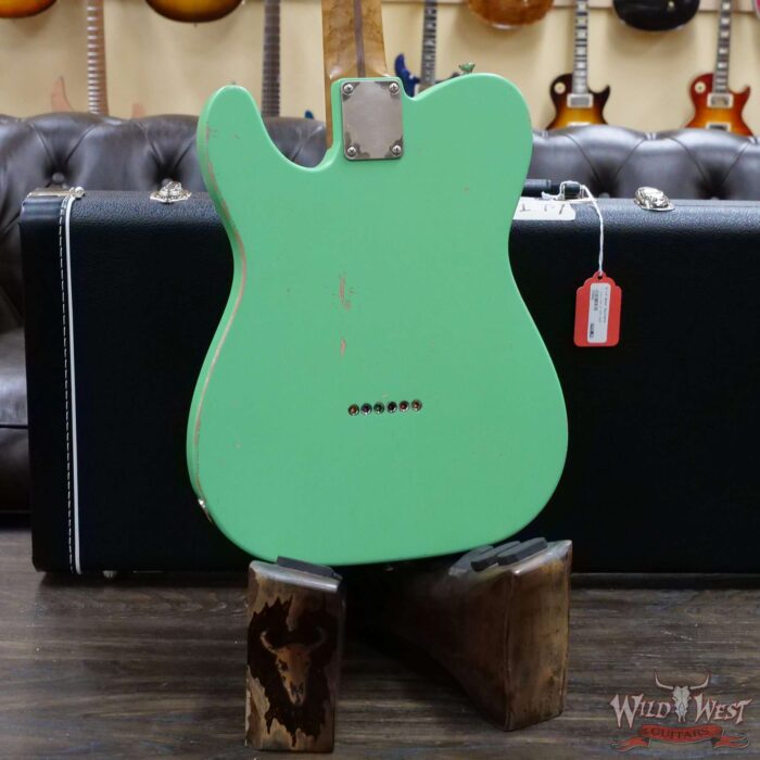 LsL T-Bone One Alder Body Roasted Birdseye Maple Neck Double Humbucker HH Medium Aging Surf Green - Image 11