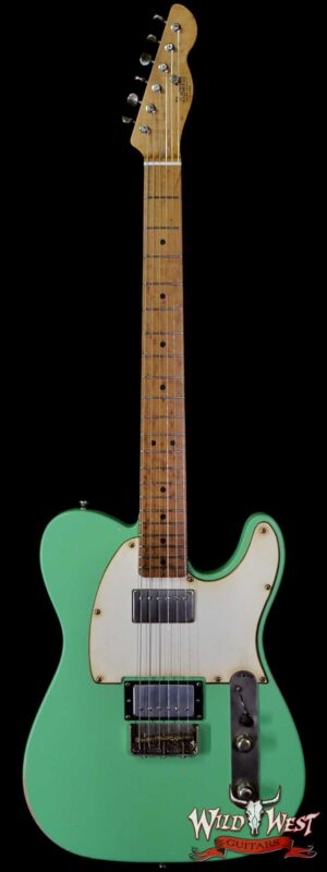 LsL T-Bone One Alder Body Roasted Birdseye Maple Neck Double Humbucker HH Medium Aging Surf Green