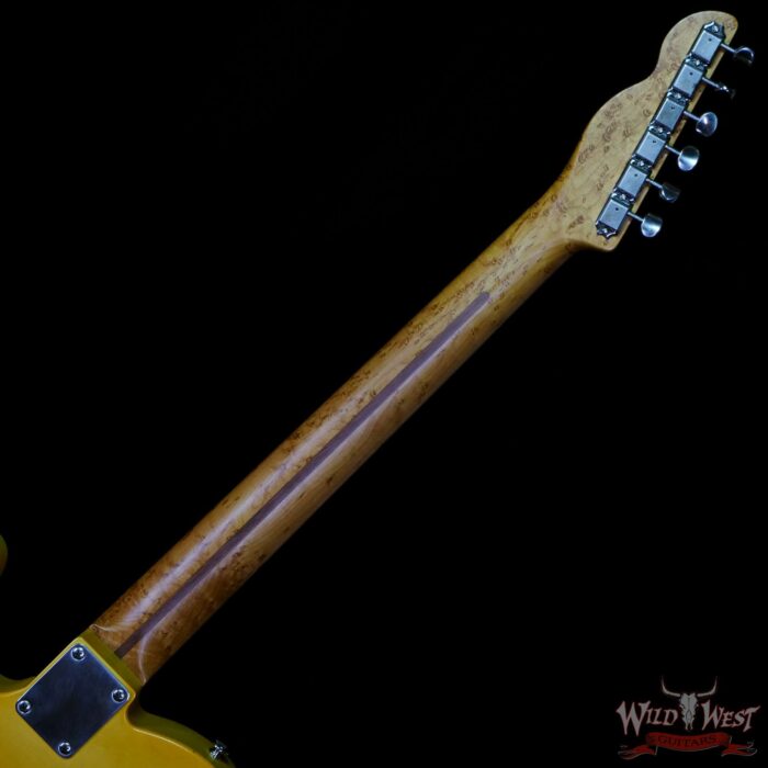 LsL T-Bone One Alder Body Roasted Birdseye Maple Neck Double Humbucker HH Medium Aging Butterscotch - Image 5