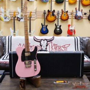 LsL T-Bone One HH Roasted Flame Maple Neck Double Humbucker Shell Pink - Image 6