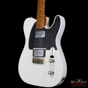 LsL T-Bone One HH Roasted Flame Maple Neck Double Humbucker Vintage White - Image 2