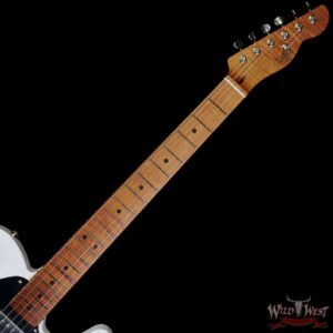 LsL T-Bone One HH Roasted Flame Maple Neck Double Humbucker Vintage White - Image 4