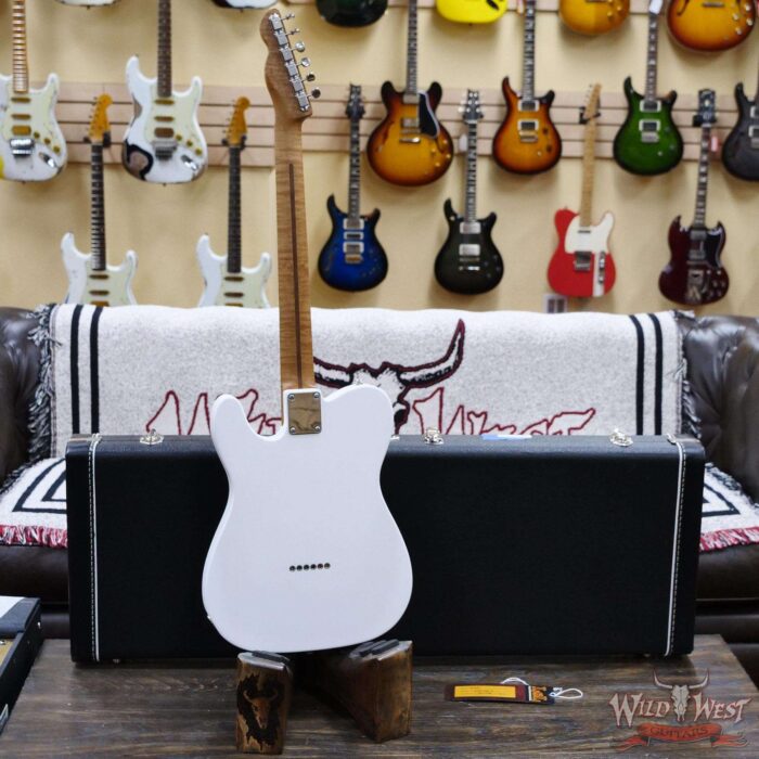 LsL T-Bone One HH Roasted Flame Maple Neck Double Humbucker Vintage White - Image 9
