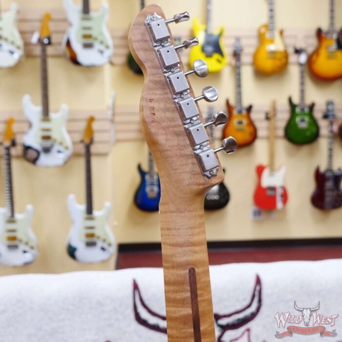 LsL T-Bone One HH Roasted Flame Maple Neck Double Humbucker Vintage White - Image 10