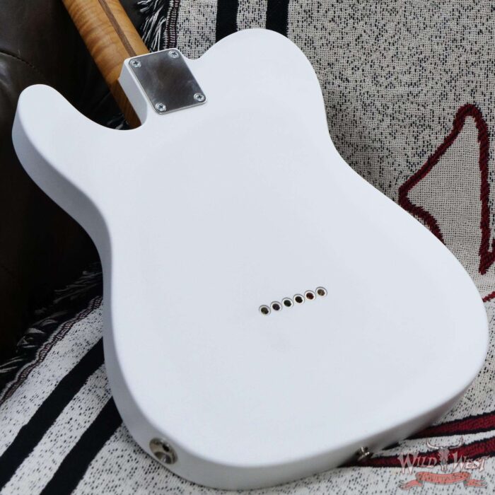 LsL T-Bone One HH Roasted Flame Maple Neck Double Humbucker Vintage White - Image 11
