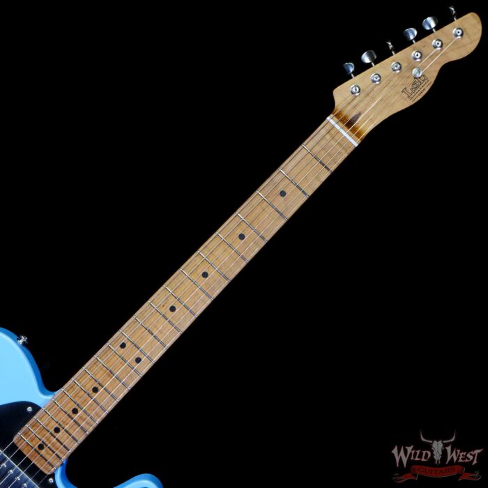 LsL T-Bone One HH Roasted Flame Maple Neck Double Humbucker Desoto Pearl - Image 4