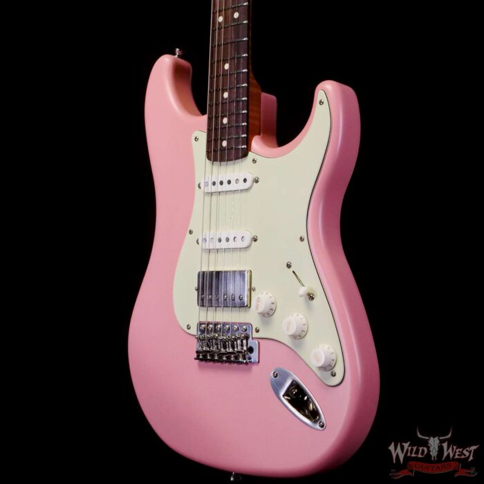 LsL Saticoy One B S Style HSS Roasted Flame Maple Neck Rosewood Fingerboard Shell Pink - Image 2