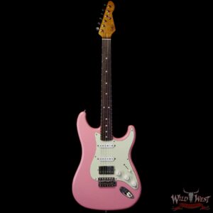 LsL Saticoy One B S Style HSS Roasted Flame Maple Neck Rosewood Fingerboard Shell Pink - Image 3