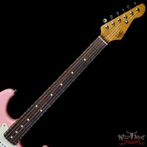LsL Saticoy One B S Style HSS Roasted Flame Maple Neck Rosewood Fingerboard Shell Pink - Image 4