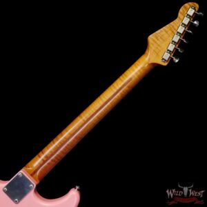 LsL Saticoy One B S Style HSS Roasted Flame Maple Neck Rosewood Fingerboard Shell Pink - Image 5