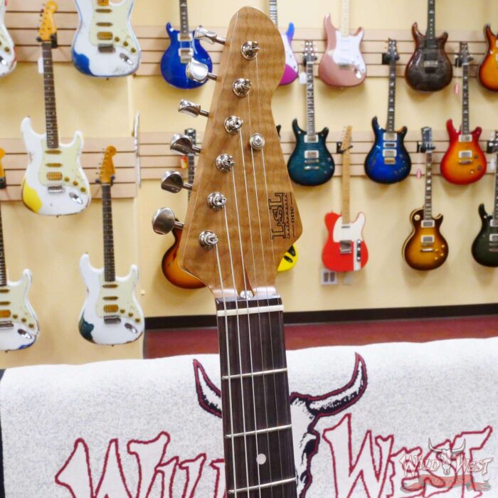LsL Saticoy One B S Style HSS Roasted Flame Maple Neck Rosewood Fingerboard Shell Pink - Image 7