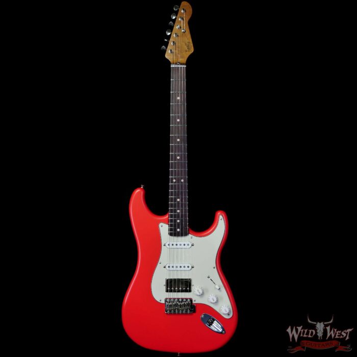 LsL Saticoy One B S Style HSS Roasted Maple Neck Rosewood Fingerboard Fiesta Red - Image 3