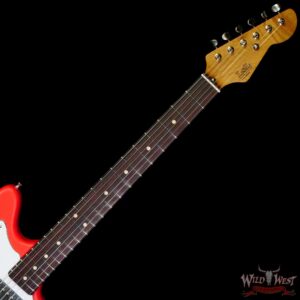 LsL Silverlake One HH Roasted Flame Maple Neck Rosewood Fingerboard Fiesta Red - Image 4