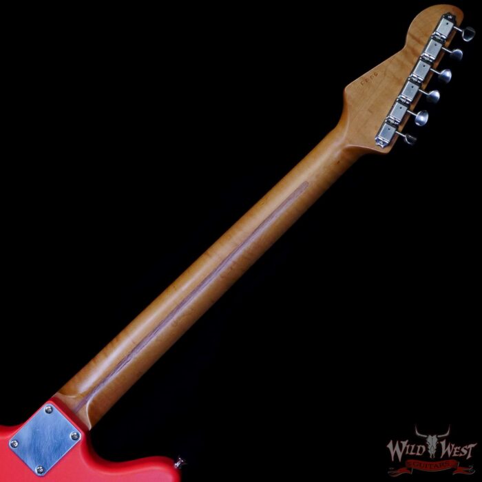 LsL Silverlake One HH Roasted Flame Maple Neck Rosewood Fingerboard Fiesta Red - Image 5