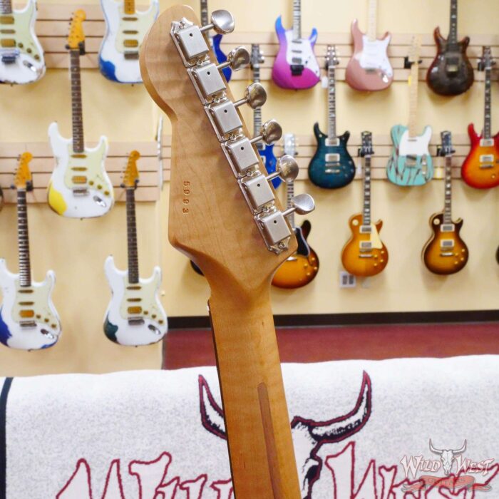 LsL Silverlake One HH Roasted Flame Maple Neck Rosewood Fingerboard Fiesta Red - Image 10