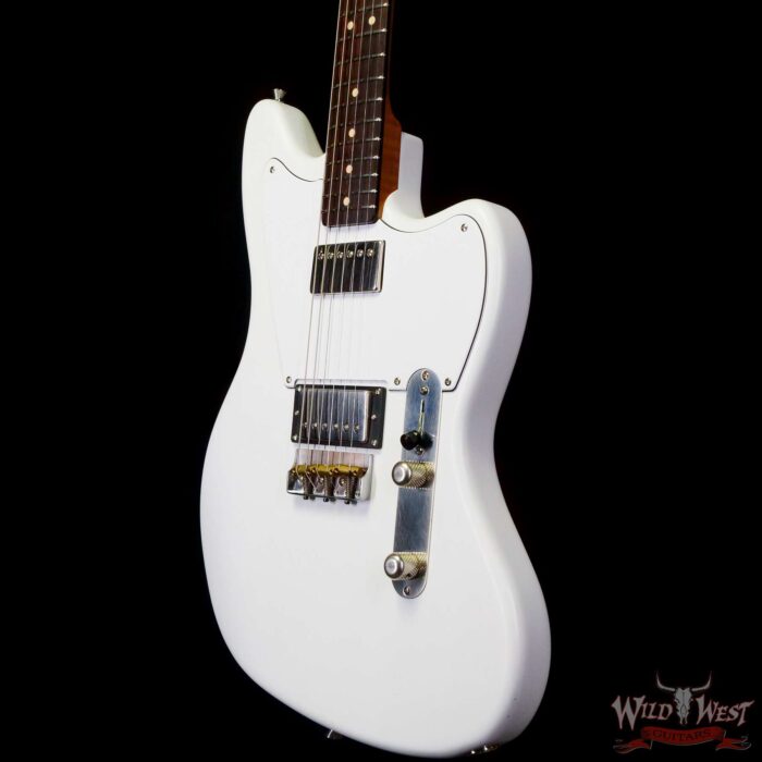 LsL Silverlake One HH Roasted Flame Maple Neck Rosewood Fingerboard Olympic White - Image 2