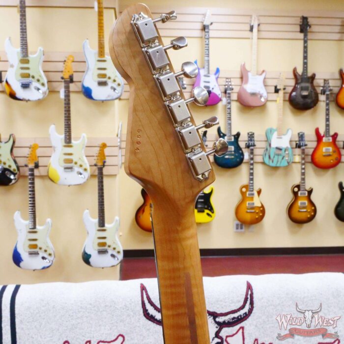 LsL Silverlake One HH Roasted Flame Maple Neck Rosewood Fingerboard Olympic White - Image 10