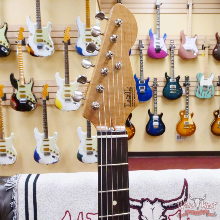 LsL Silverlake One HH Roasted Flame Maple Neck Rosewood Fingerboard Shell Pink - Image 7
