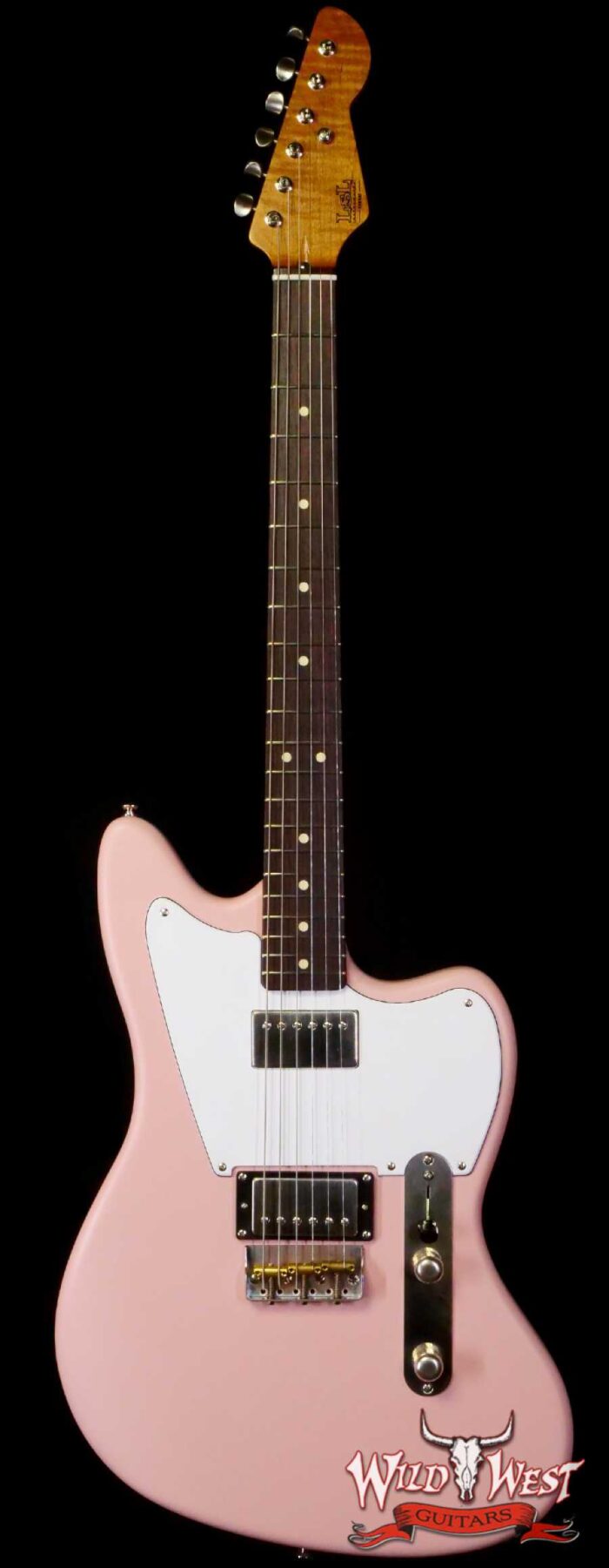 LsL Silverlake One HH Roasted Flame Maple Neck Rosewood Fingerboard Shell Pink - Image 1