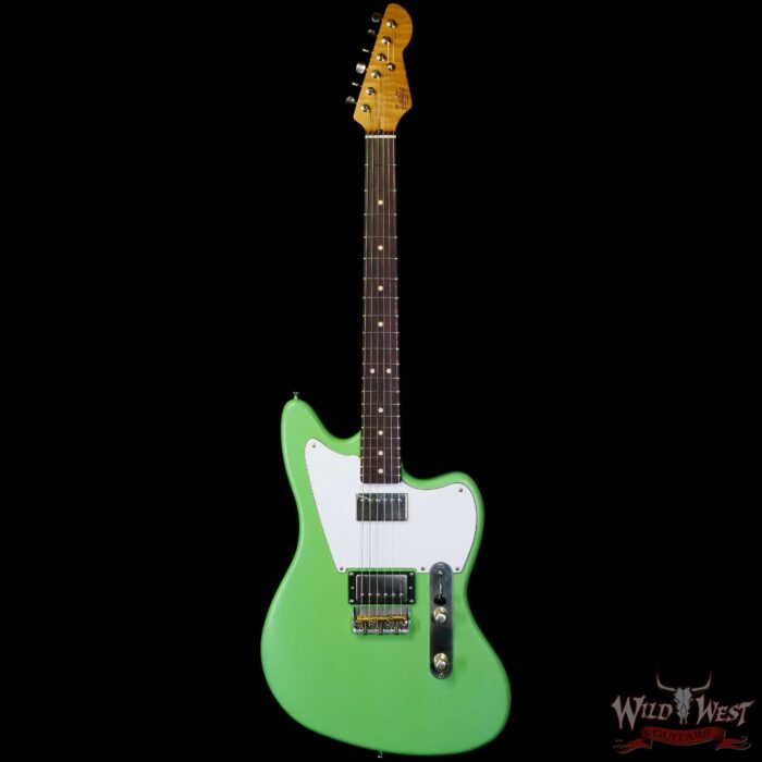 LsL Silverlake One HH Roasted Flame Maple Neck Rosewood Fingerboard Lime Green - Image 3