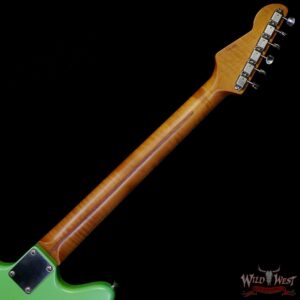 LsL Silverlake One HH Roasted Flame Maple Neck Rosewood Fingerboard Lime Green - Image 5