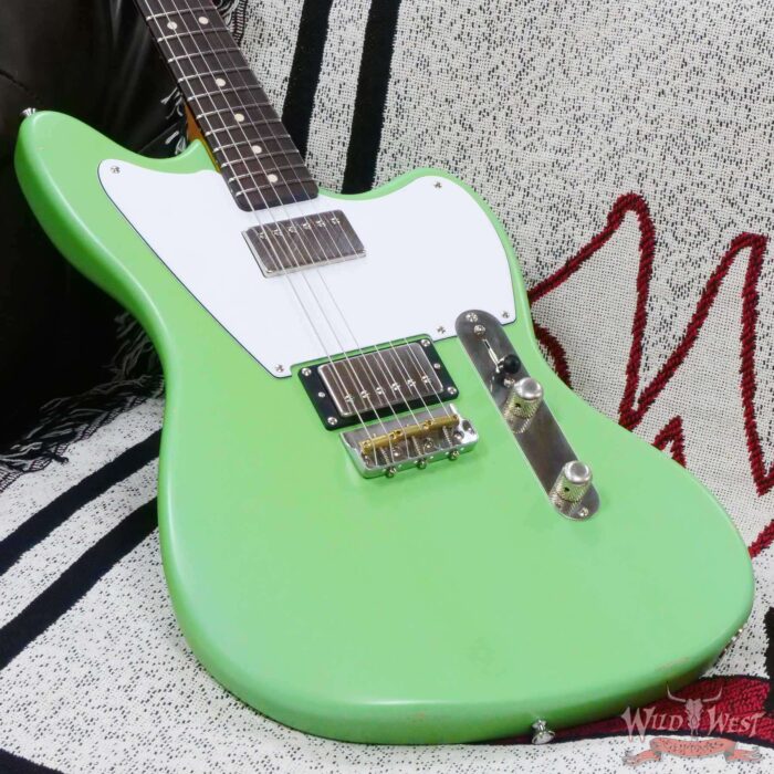 LsL Silverlake One HH Roasted Flame Maple Neck Rosewood Fingerboard Lime Green - Image 8