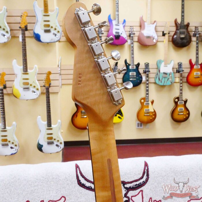 LsL Silverlake One HH Roasted Flame Maple Neck Rosewood Fingerboard Lime Green - Image 10