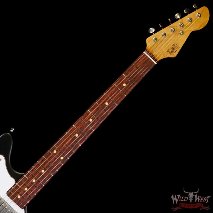 LsL Silverlake One HH Roasted Flame Maple Neck Rosewood Fingerboard Black - Image 4