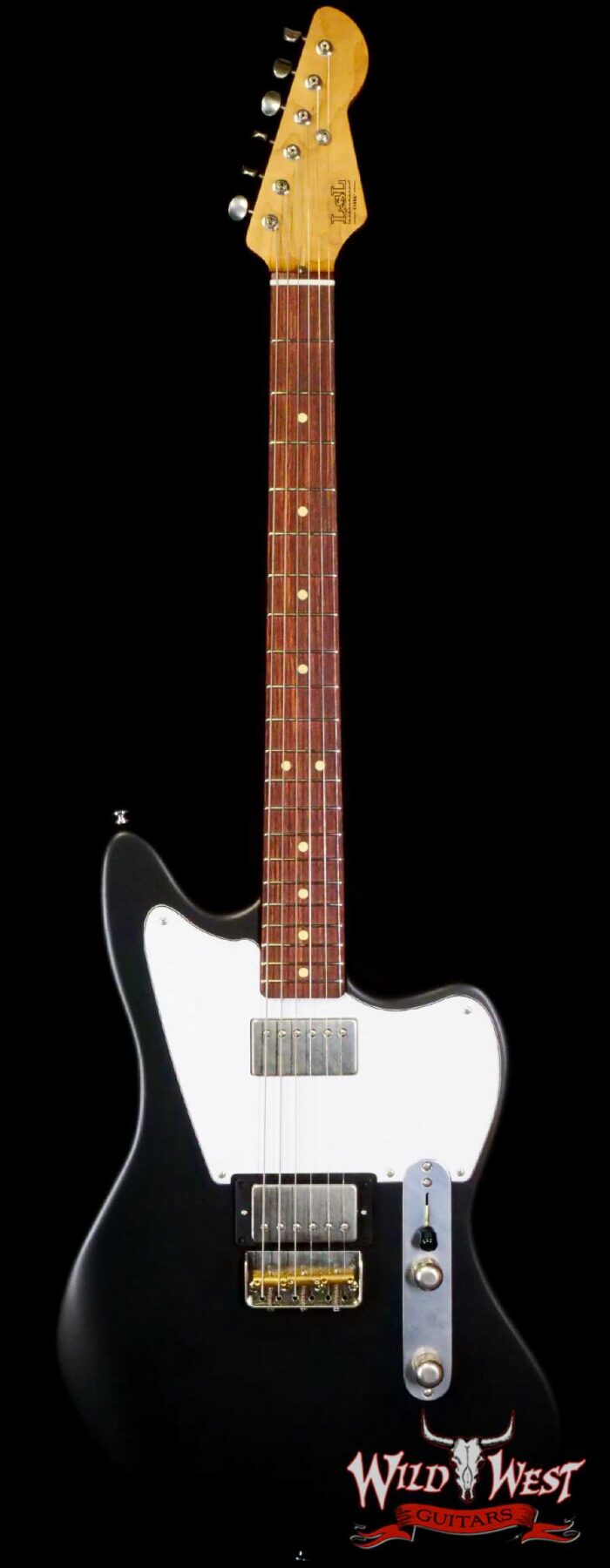 LsL Silverlake One HH Roasted Flame Maple Neck Rosewood Fingerboard Black - Image 1