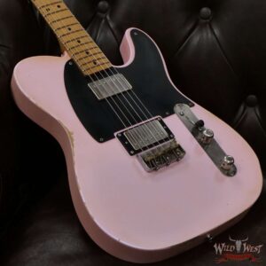 LsL T-Bone One Alder Body Roasted Flame Maple Neck Double Humbucker HH Medium Aging Ice Pink(Limited Color) - Image 8