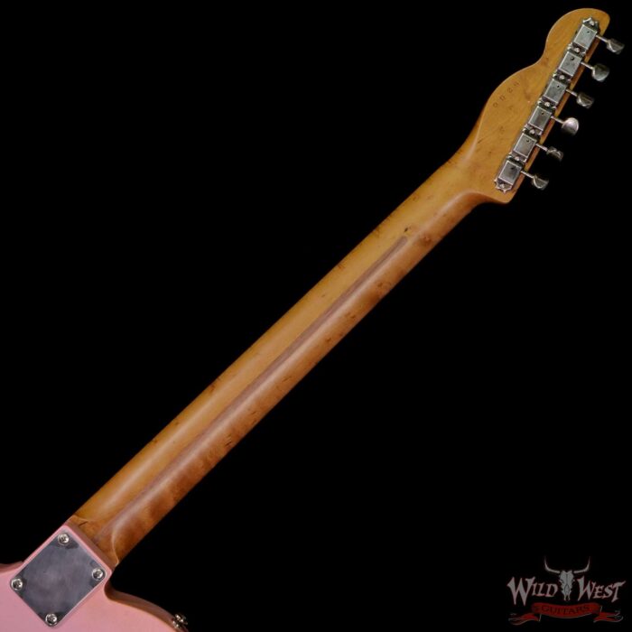 LsL T-Bone One Alder Body Roasted Birdseye Maple Neck Double Humbucker HH Medium Aging Shell Pink - Image 5