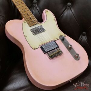 LsL T-Bone One Alder Body Roasted Birdseye Maple Neck Double Humbucker HH Medium Aging Shell Pink - Image 8