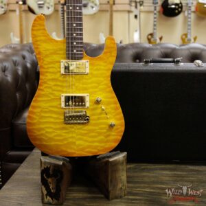 LsL XT2 Deluxe HH Quilt Maple Top and Roasted Quartersawn Maple Neck Amber Top and Brown Back - Image 13