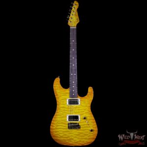 LsL XT2 Deluxe HH Quilt Maple Top and Roasted Quartersawn Maple Neck Amber Top and Brown Back - Image 5