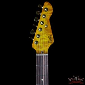 LsL XT2 Deluxe HH Quilt Maple Top and Roasted Quartersawn Maple Neck Amber Top and Brown Back - Image 8
