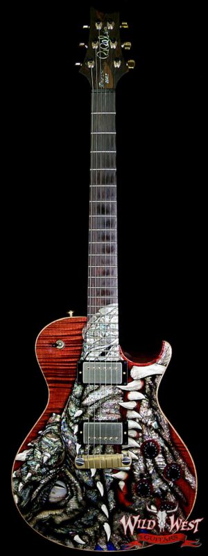 Paul Reed Smith PRS Singlecut Dragon 2002 #23 Brazilian Rosewood Neck and Board Black Cherry